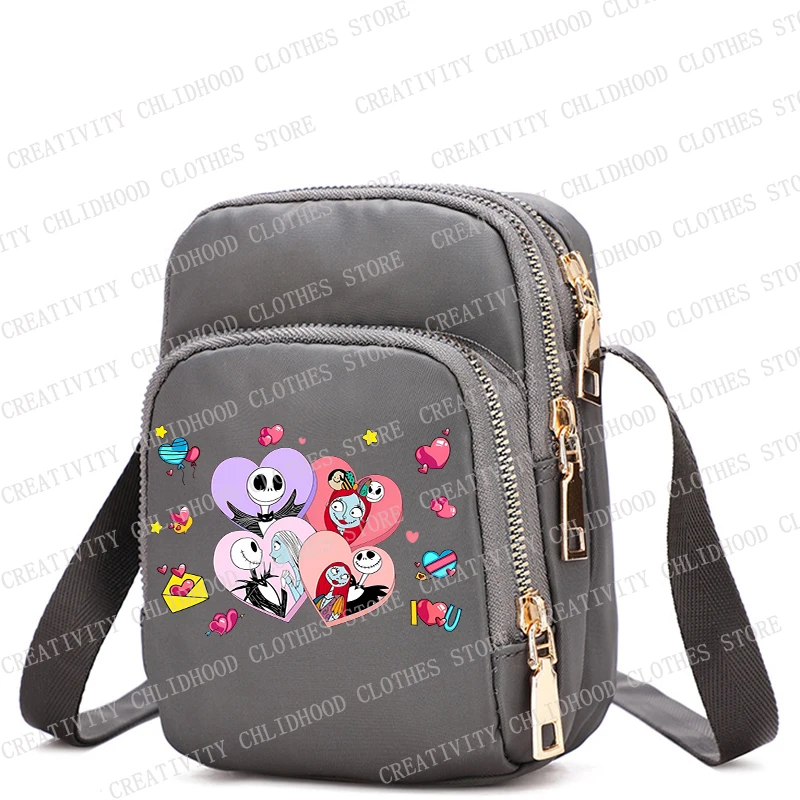 Jack Skellington Shoulder Bags Halloween Crossbody Bag Women Tote Bag Underarm Phone-Bag Fashion Collocation Trendy Items