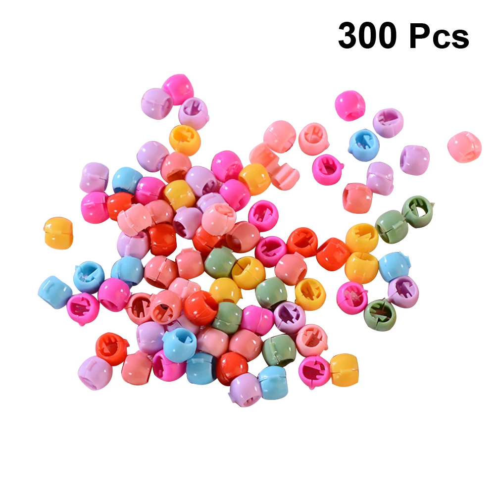 

300 Pcs Clips for Hair Colored Round Buckle Mini Claw Cute Hairpin Tiny Jaw Small