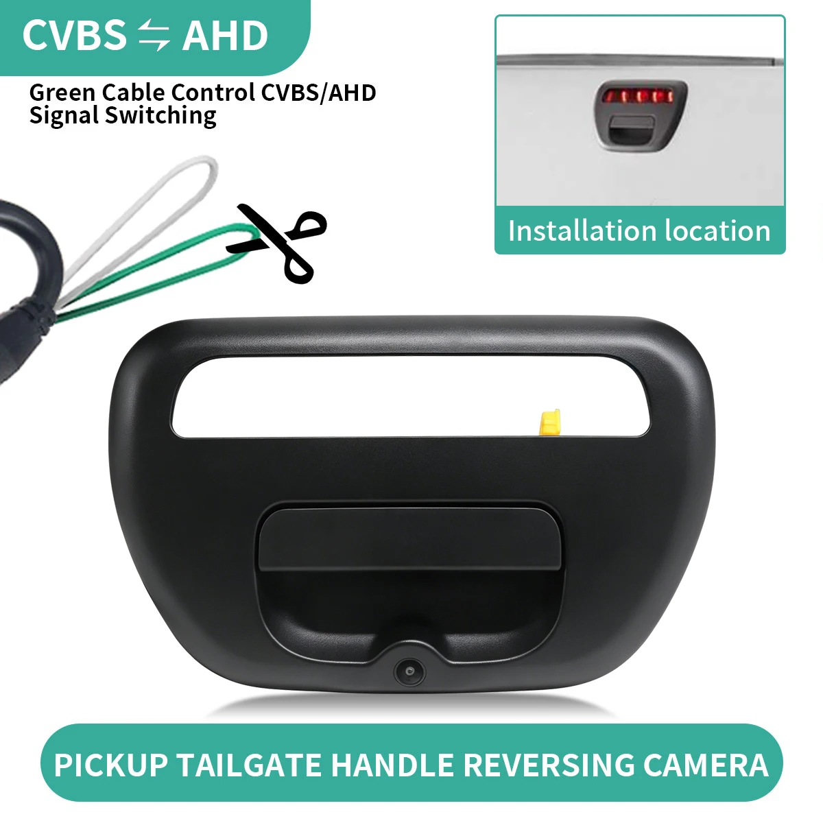 ahd-170°-pickup-tailgate-handle-camera-black-for-mitsubishi-triton-l200-2005-2015-5716a031xa-car-rear-view-backup-camera