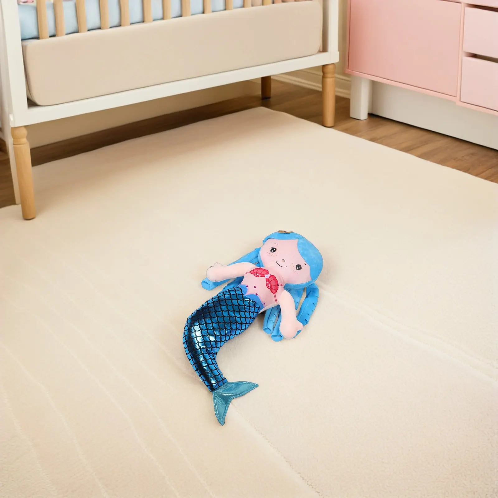 

2 шт. мягких подушек в виде русалок, декоративные подушки с мультяшным дизайном для девочек, подарок для спальни