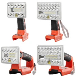 Cordless 18V LED Work Light for Black and Decker 14.4-20V Lithium Battery Outdoor Portable Lantern Flashlight with USB Port New