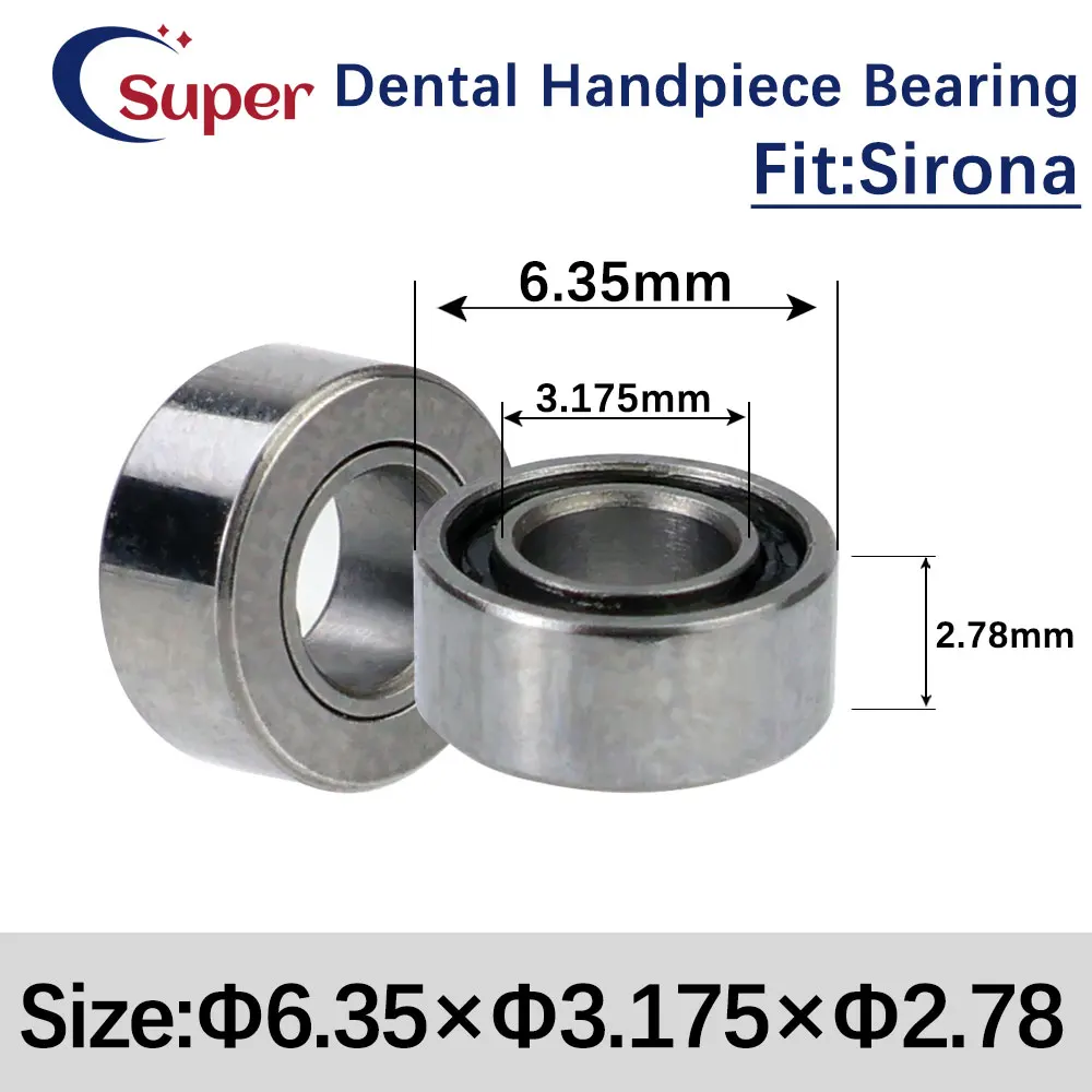 

10Pcs Dental Bearings Integrated bearing Turbine Cartridge Rotor Ceramic Ball For Sirona 2.78mm Dentistry spare parts