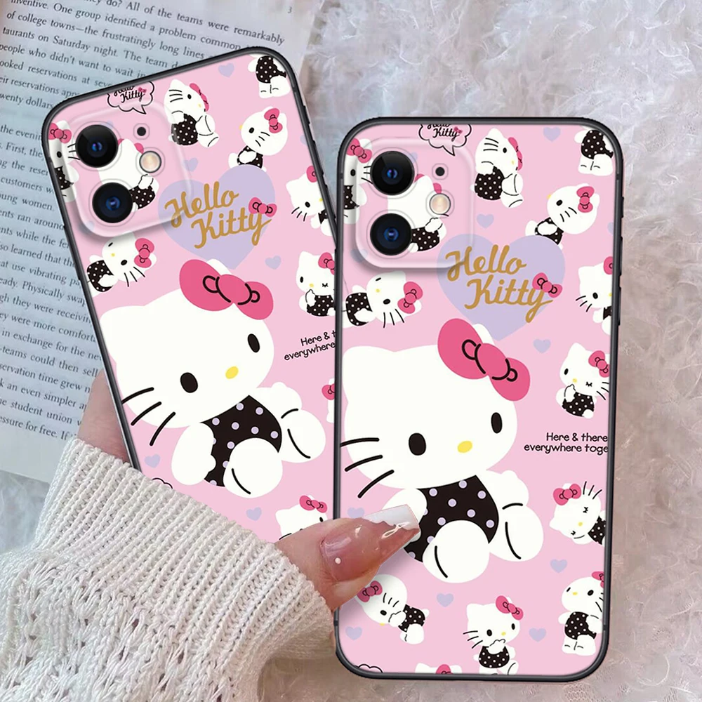 Z62 Hello Kitty custodia morbida per Xiaomi Redmi 7A 8 8A 9 9A 9C NFC 10A 9T 10X Note 8T 10 Pro Max 11 11S