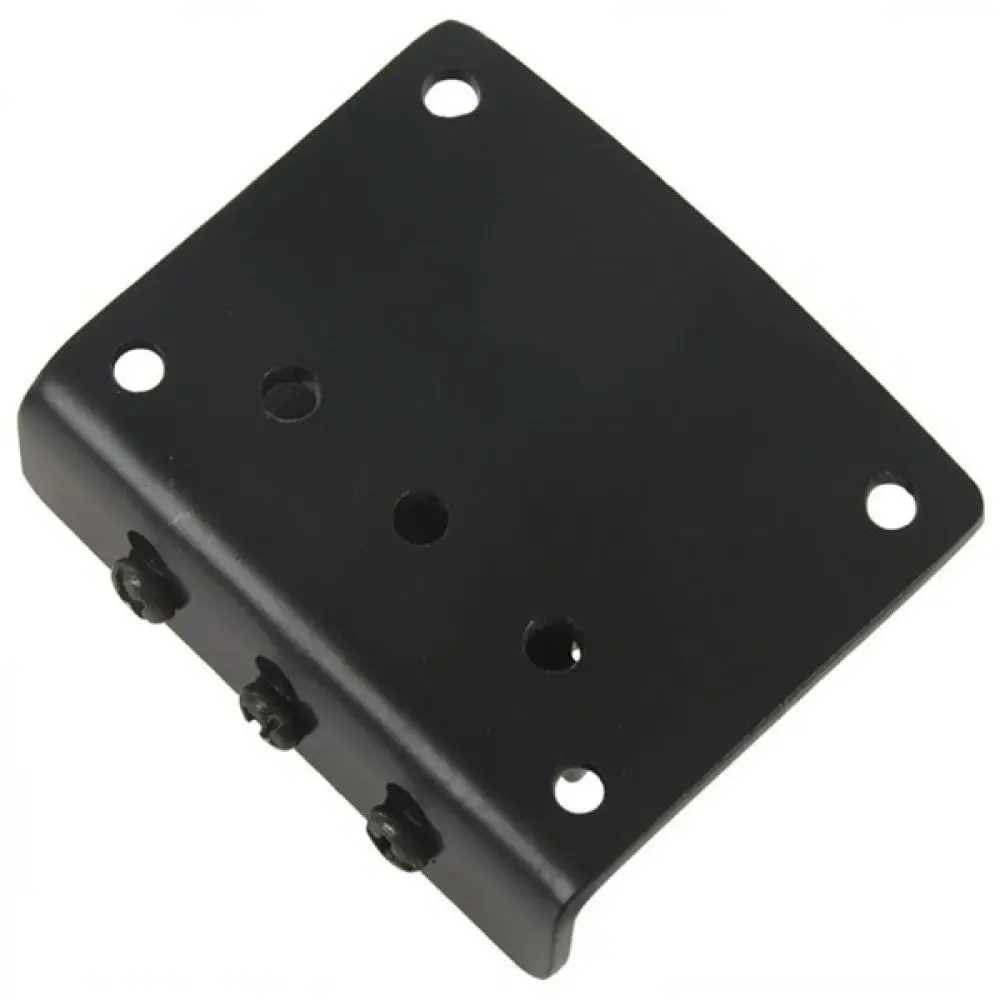 Durable Roller Saddle Bridge For 3 String Electric Guitar Tailpiece Hardtail Zinc Alloy Iron Black Replacement Unit