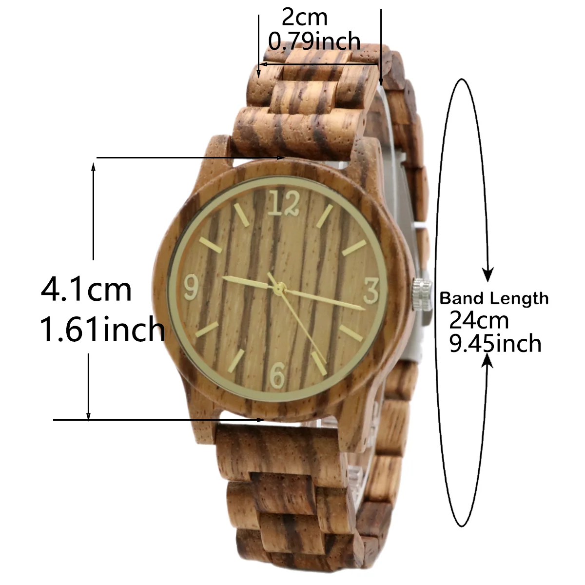 Women's Wood Wrist Watch Fashion  Luxury Golden Clock Scale Wife Girlfriend Stylish simplicity Quartz Wooden Watches for Ladies