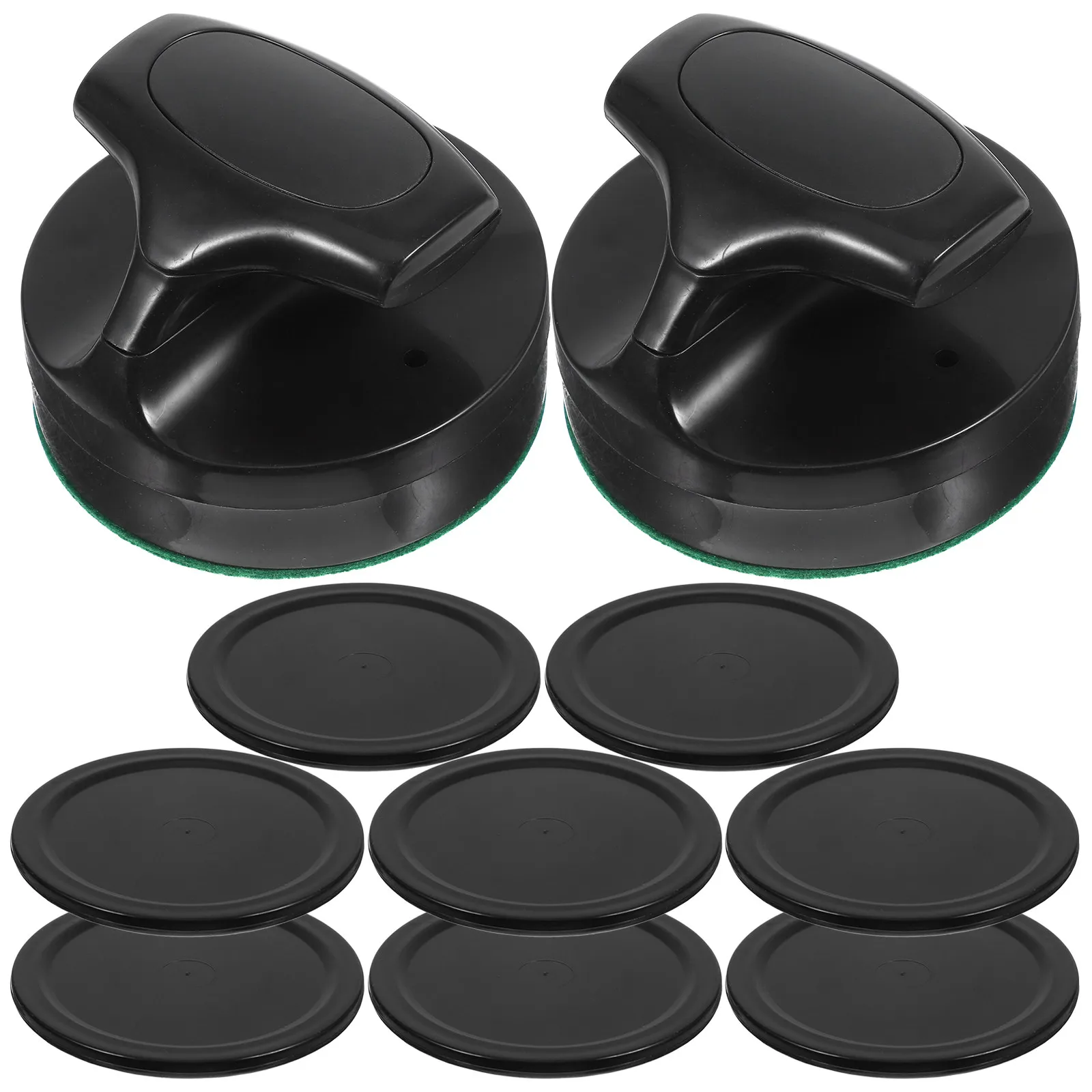 

1Set ABS Table Hockey Pucks and Pushers for Mini Ice Hockey Game Table Replacement Accessories Smooth Glide Surface Fun Family