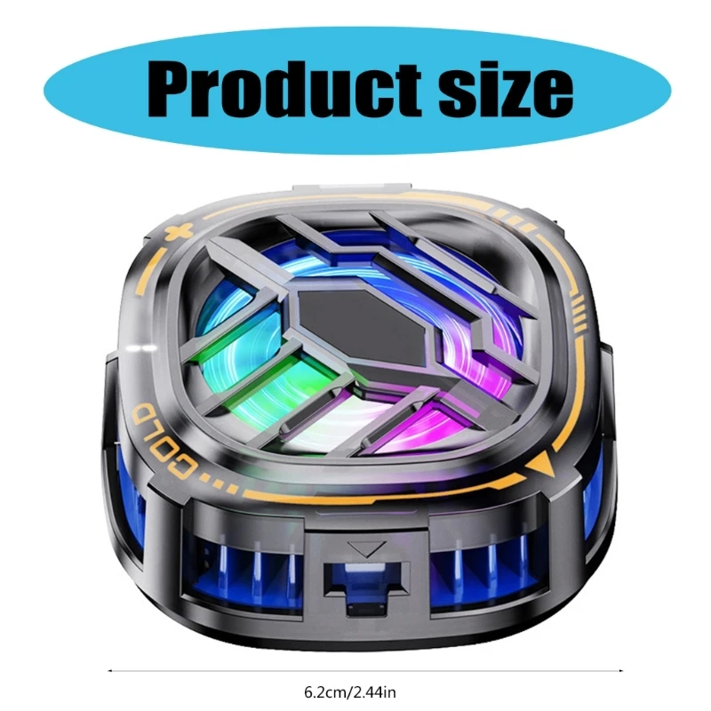 Portable Gaming Phone Cooling Fan Smartphone Cooling Fan for Live Streaming & Mobile Game for 4.5 To 7inch Smartphones