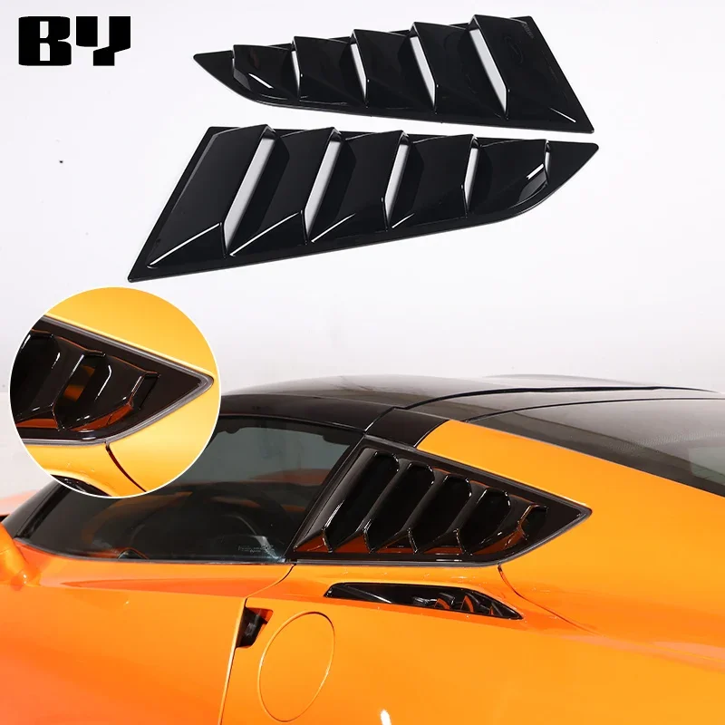 

For Chevrolet Corvette C7 2014-2019 Rear Side Window Blinds Cover Rear Window Blinds Trim Cover Sticker Car Accessories