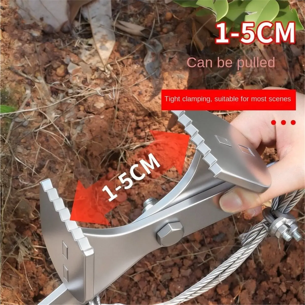 Fits for Multipurpose Tree Root Puller Ground Clearing Implement Featuring Reinforced Construction for Rough Root Removal Tasks