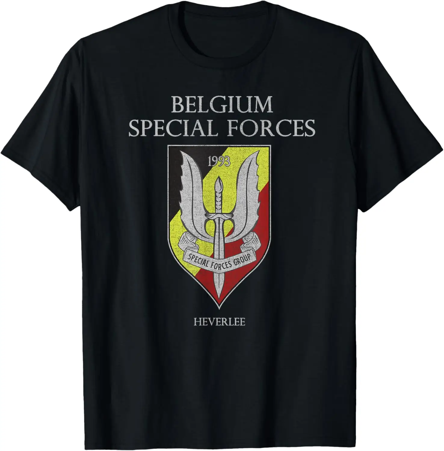 Belgian Special Force Army Armed Forces Belgium Defense T-Shirt Short Sleeve Casual 100% Cotton Shirts