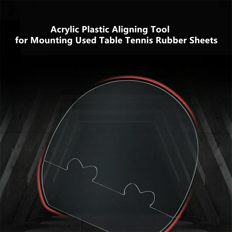لوحة مرقعة من البلاستيك الأكريليك لتركيب أوراق مطاطية لتنس الطاولة المستخدمة موضع مساعد لإعادة لصق مضرب بينج بونج #3