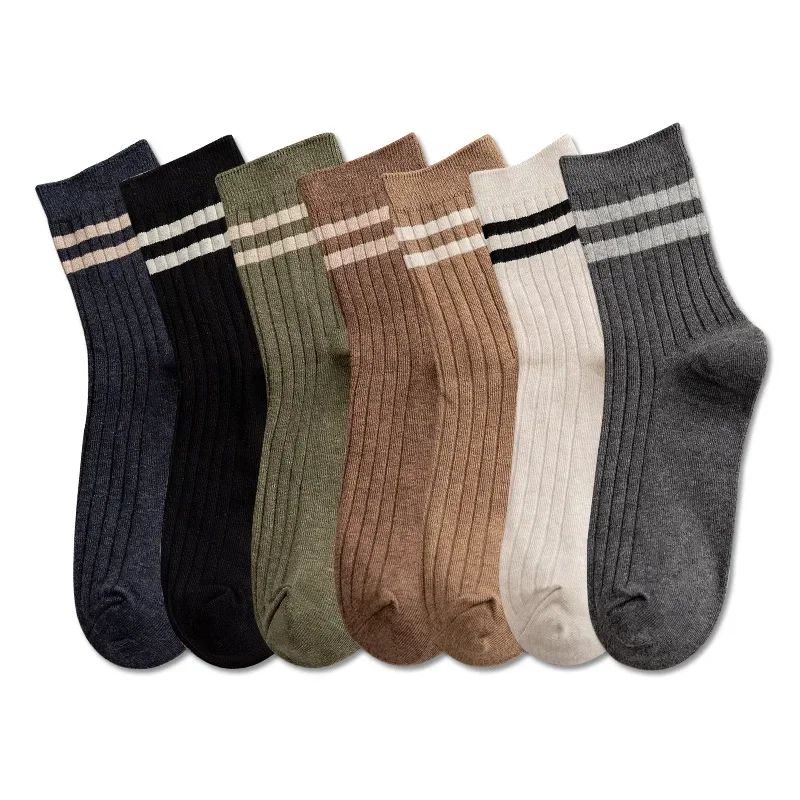 

Fashion Men's Socks Casual Striped Streetwear Hip Hop Skateboard Long Socks Cotton Breathable Harajuku Men Male Crew Socks Gifts