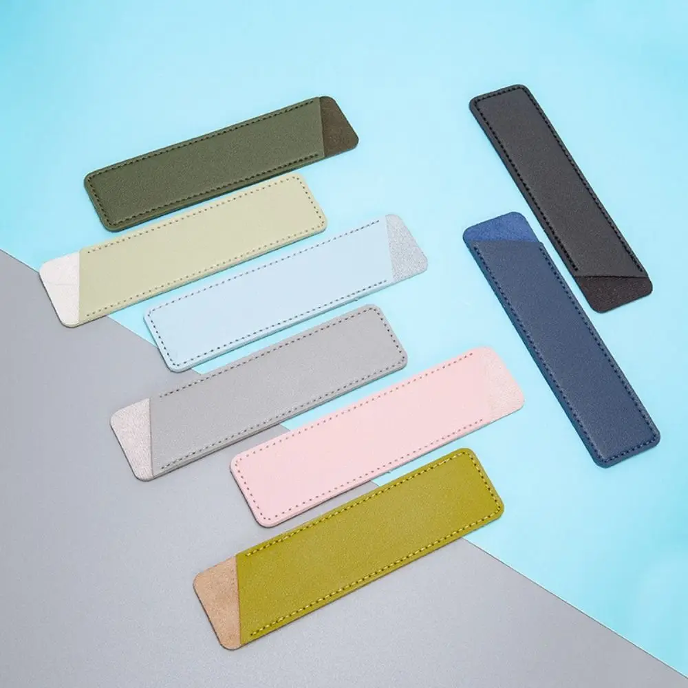 ที่ใส่ป้องกันปากกาหนัง PU กล่องใส่ดินสอแบบนิ่มสำหรับเขียนวัสดุกล่องดินสอเครื่องเขียนอุปกรณ์สำนักงานโรงเรียนของขวัญ