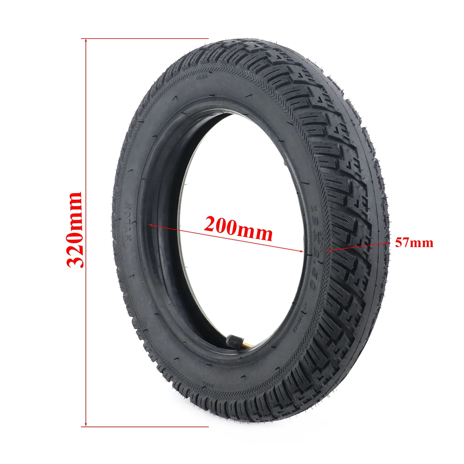 12 Inche Wheel Tires 12x2.50 64-203 Tyre Inner Tube for Mini Motorcycle, Electric Bicycle Children\'s 12*2.50