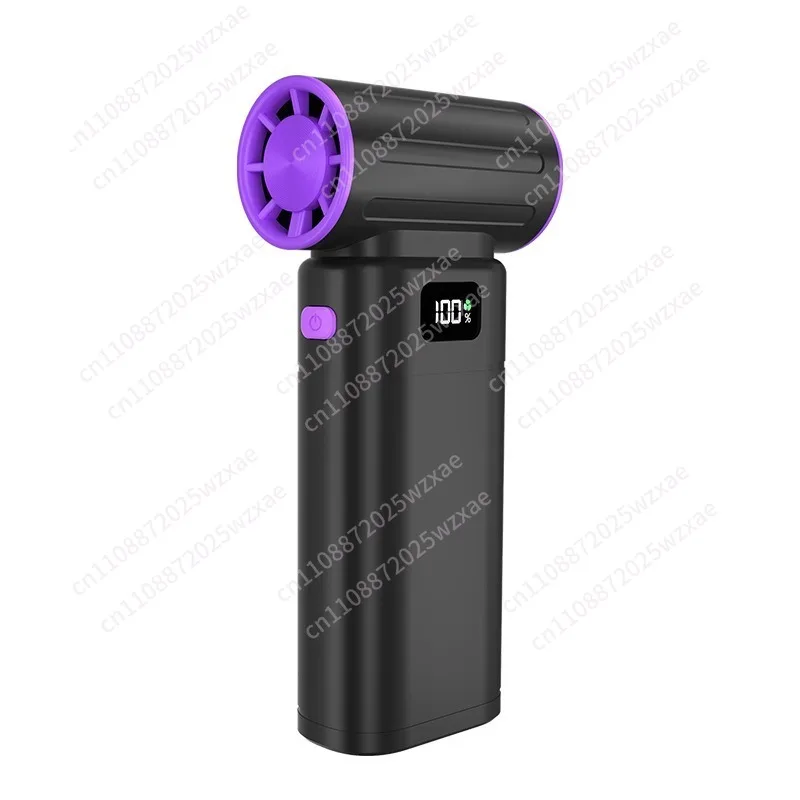Ultra-high-speed handheld small fan, handheld turbine hurricane outdoor camping, portable fan