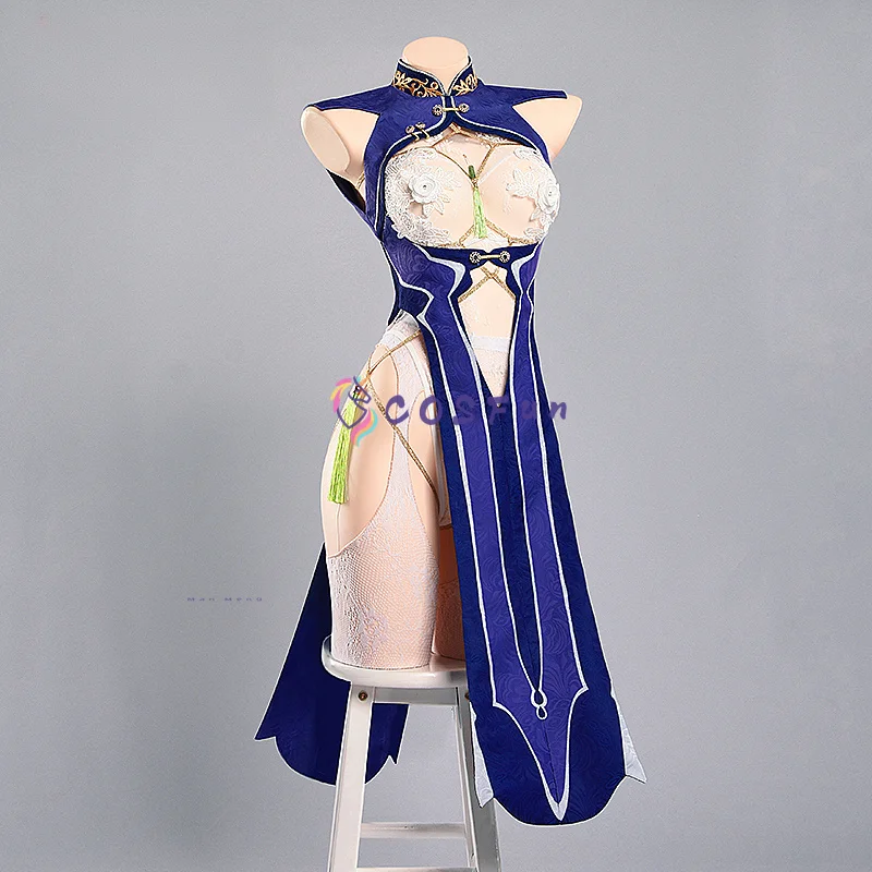 أزياء Azur Lane KMS Mainz التأثيرية فستان شيونغسام أزياء كرنفال الهالوين ملابس أنيمي COSFun #2