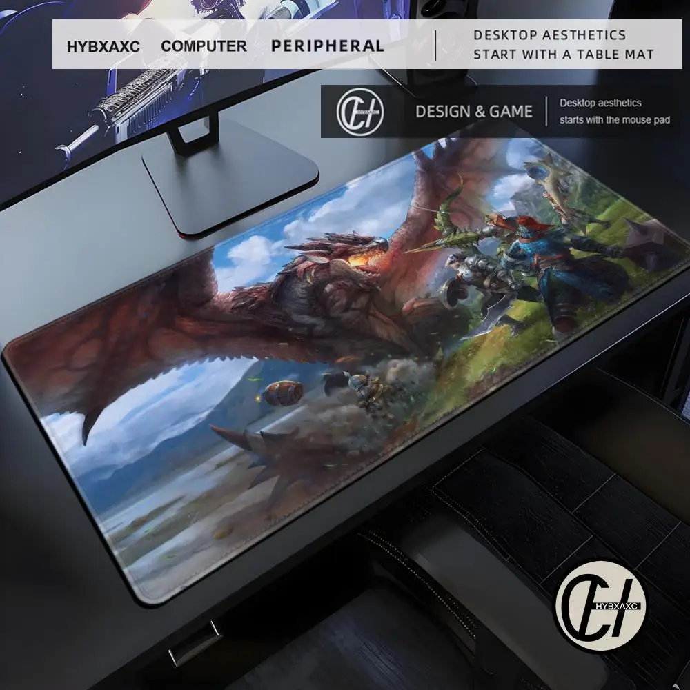 HD Mouse Game Pad Large Computer Hunter Gaming Accessories MousePads Desk Mats World Carpet Monster Anti-slip Laptop Soft Mice
