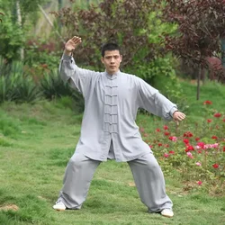 Uniformes de Tai Chi para artes marciales, ropa de ejercicio, traje WingChun de manga larga, uniforme de KungFu Unisex, ropa tradicional china