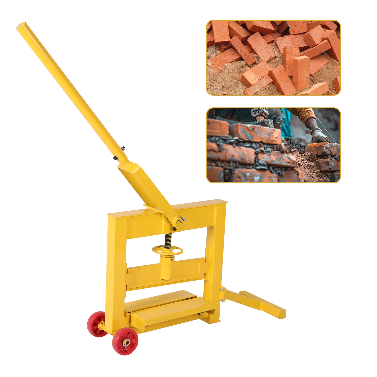 

Разделитель брусчатки на колесах с шириной резки 0-16,5 дюймов, портативный инструмент для строительных работ