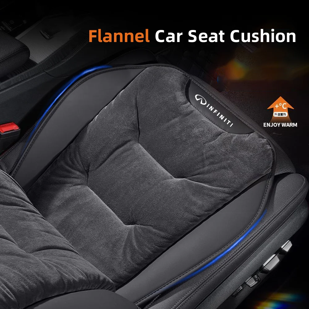 

Для Infiniti Q50 Q30 QX70 FX50S Q60 Q70 QX80 QX30 EX FX J фланелевой чехол на автомобильное сиденье, зимняя теплая плюшевая подушка для переднего/заднего сиденья автомобиля