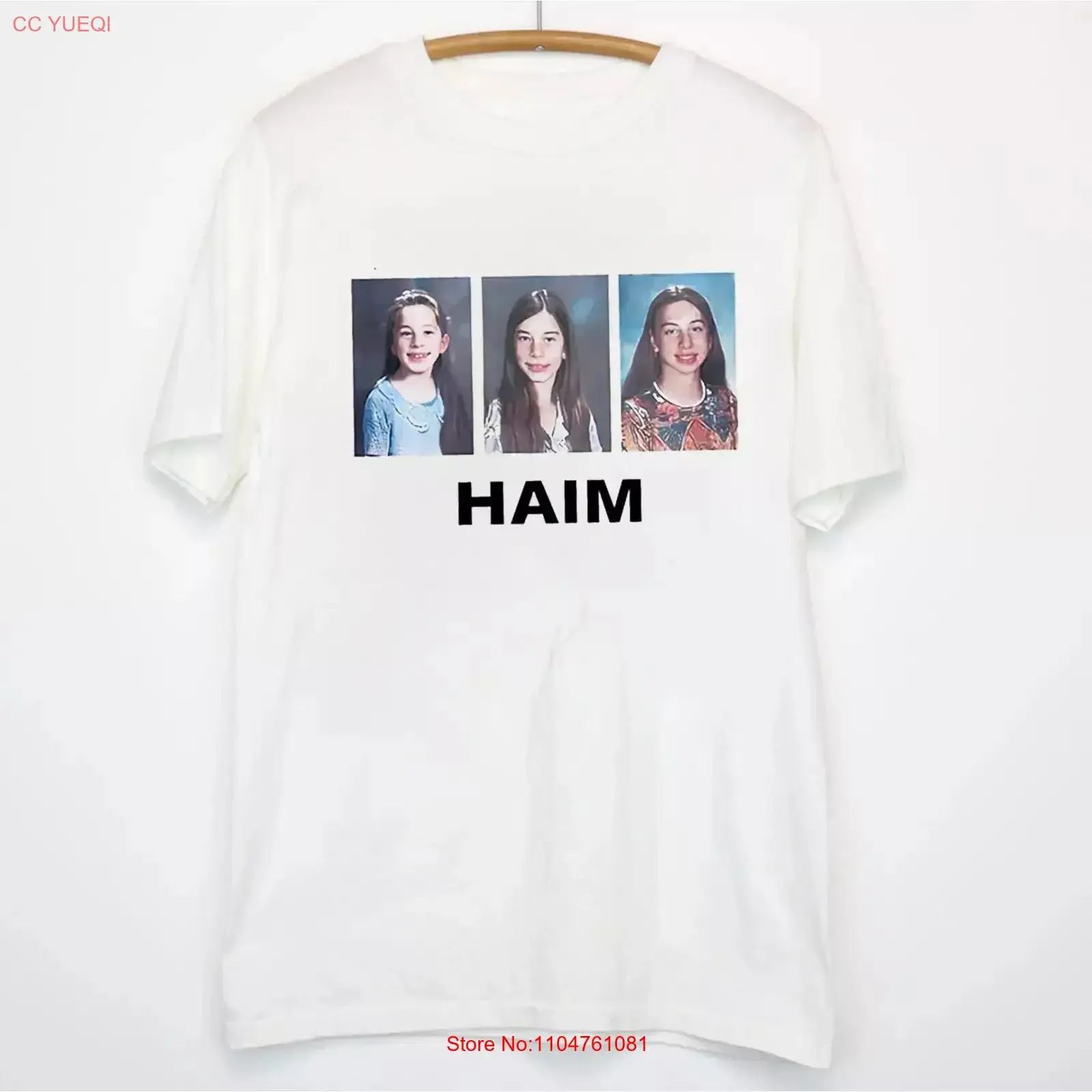 Camiseta blanca de los miembros de la banda Haim en gira para los fanáticos, talla completa S 5XL, estilo vintage, ligeramente elegante, unisex, moda informal