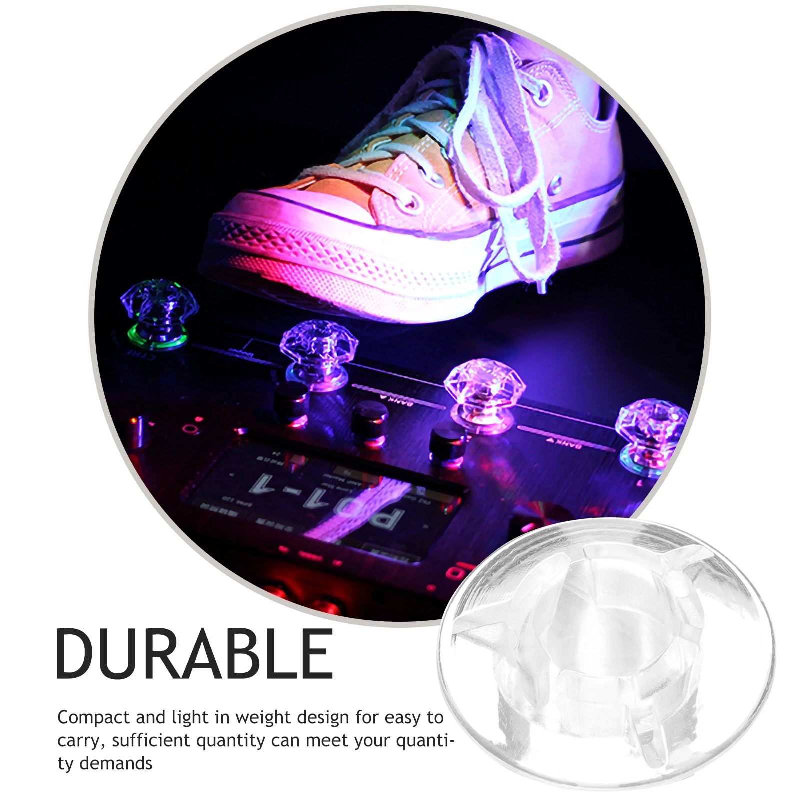 

5pcs Mushroom Foot Nail Cap For Guitar Effect Pedal Plastic Protection Toppers Replacement Footswitch Covers Instrument Parts