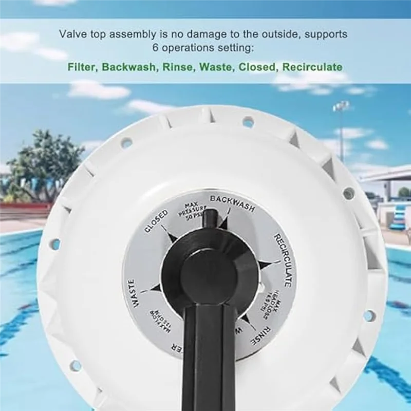 ABWZ-272422 Valve Top Assembly For 2In Hiflow Valve 261142,261049,261050 Pool & Spa Replacement Parts