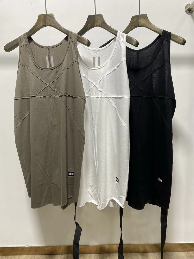 

Новый летний модный брендовый топ-жилет Slim Fit с круглым вырезом и вставками в стиле пэчворк для подростков