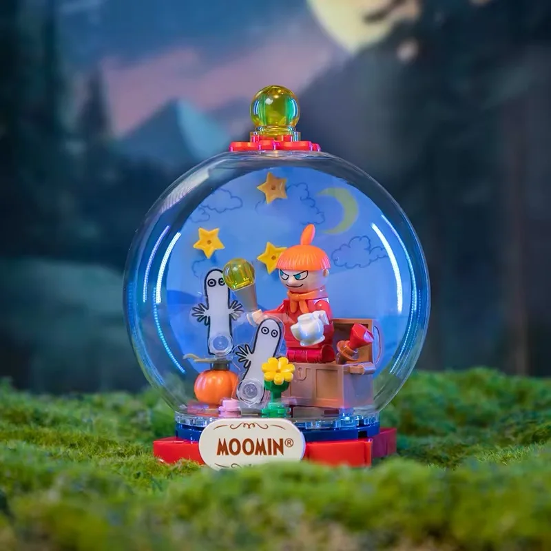 Pantasy Moomin Wandering Series Bouwstenen Klassieke samenwerking 80e verjaardag Assemblagemodel Speelgoed Desktop Ornament Cadeau