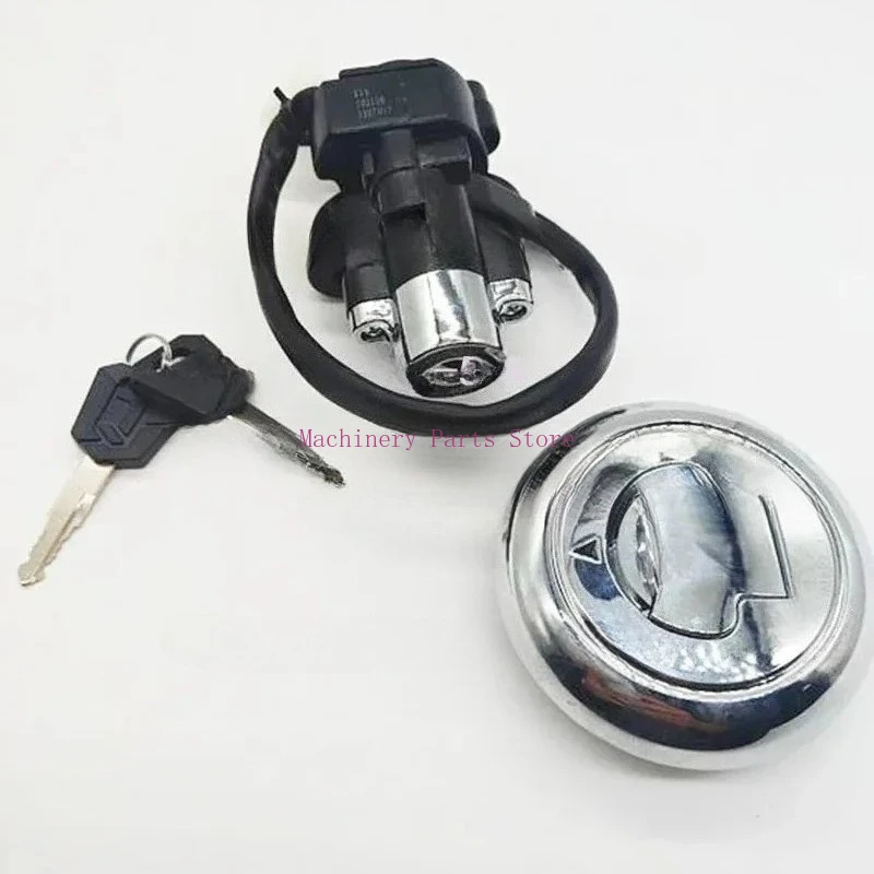 

Motorcycle Ignition Switch Fuel Tank Gas Cap Lock W/Keys for Keeway Superlight 125 150 200 QJ200-2G QJ150-2G