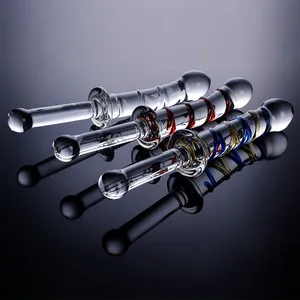 유리 크리스탈 딜도 항문 플러그 레즈비언 섹스 장난감 질 음핵 자극 스틱 여성 자위를위한 부드러운 성 제품 12 최고의 판매 섹스 장난감 유리 -111