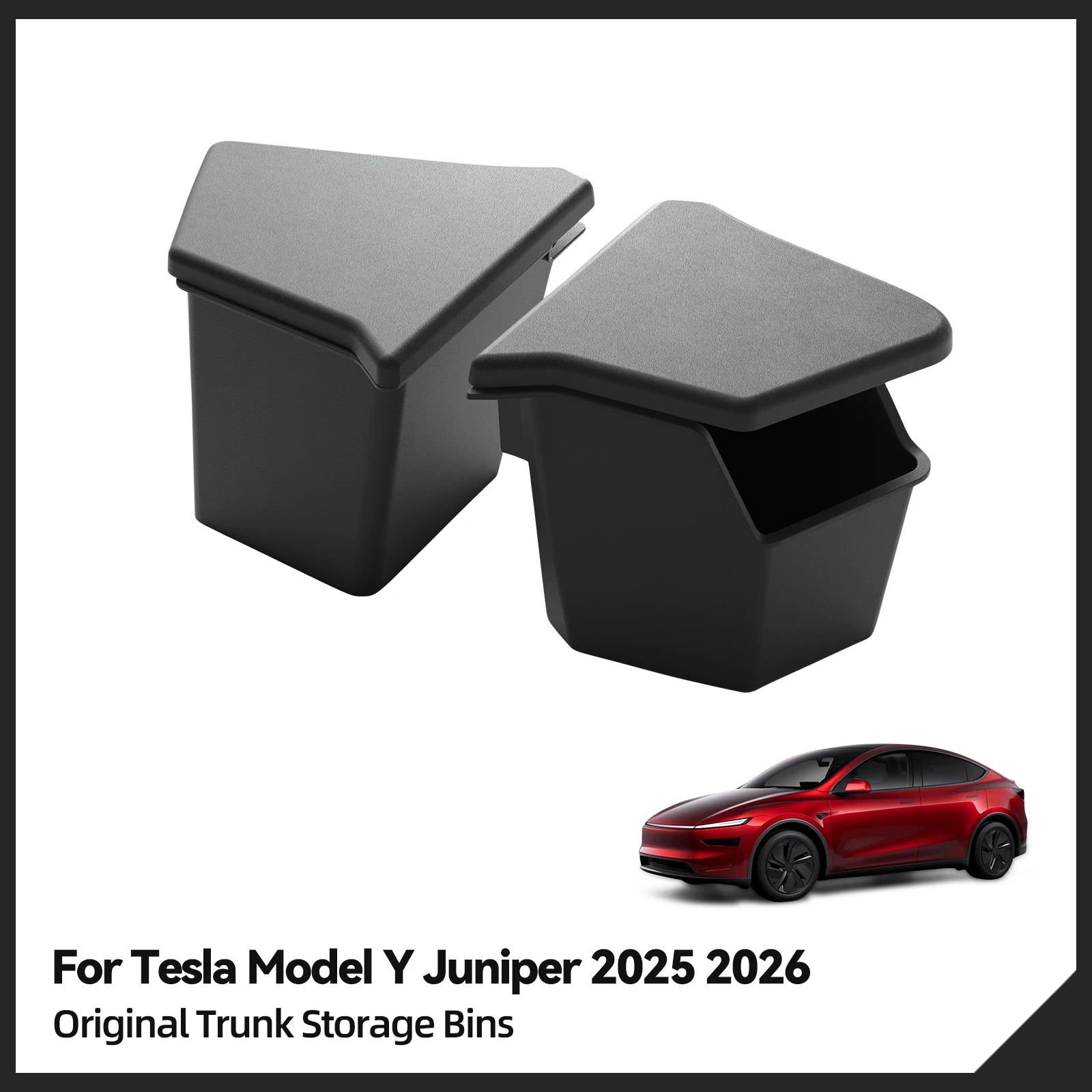 for Tesla Model Y Juniper 2025 2026 Original Car Rear Trunk Storage Box Organizing Tidying Storage Case Accessories