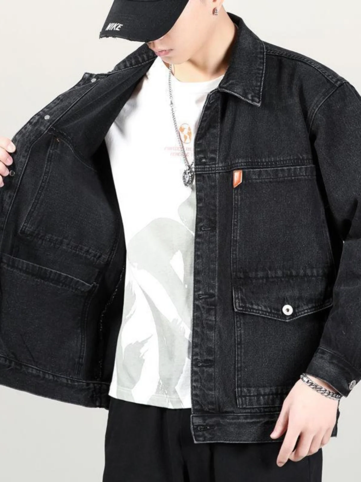 

Мужская серая куртка-анорак с подогревом, итальянский элегантный зимний пуховик Coldelement, белая дизайнерская куртка-карго Downtown Atom для мальчиков/подростков