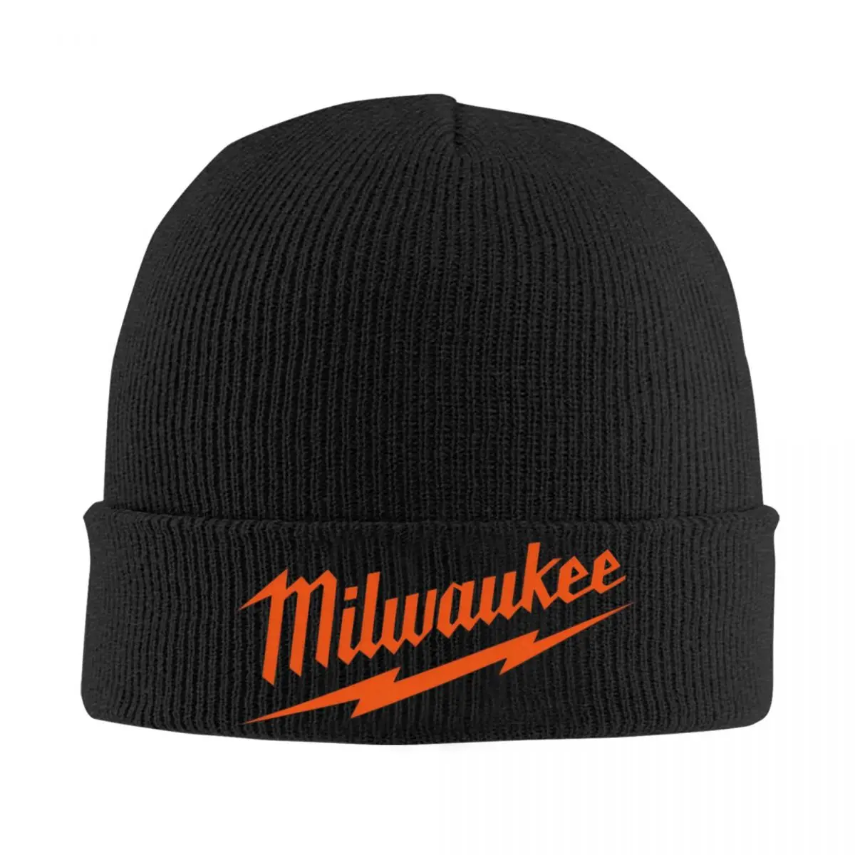 M-Milwaukees Bonnet Hats orange Skullies Beanies Unisex Adult Fashion Warm Beanie Hats Autumn Winter Hippie Design Cap