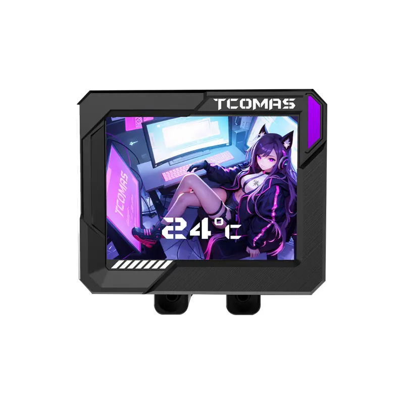 توماس LG700 برو RGB الكل في واحد 360 °   مروحة وحدة المعالجة المركزية المبردة بالماء، مراوح ألومنيوم نحاسية ونظام تبريد لحقيبة الكمبيوتر