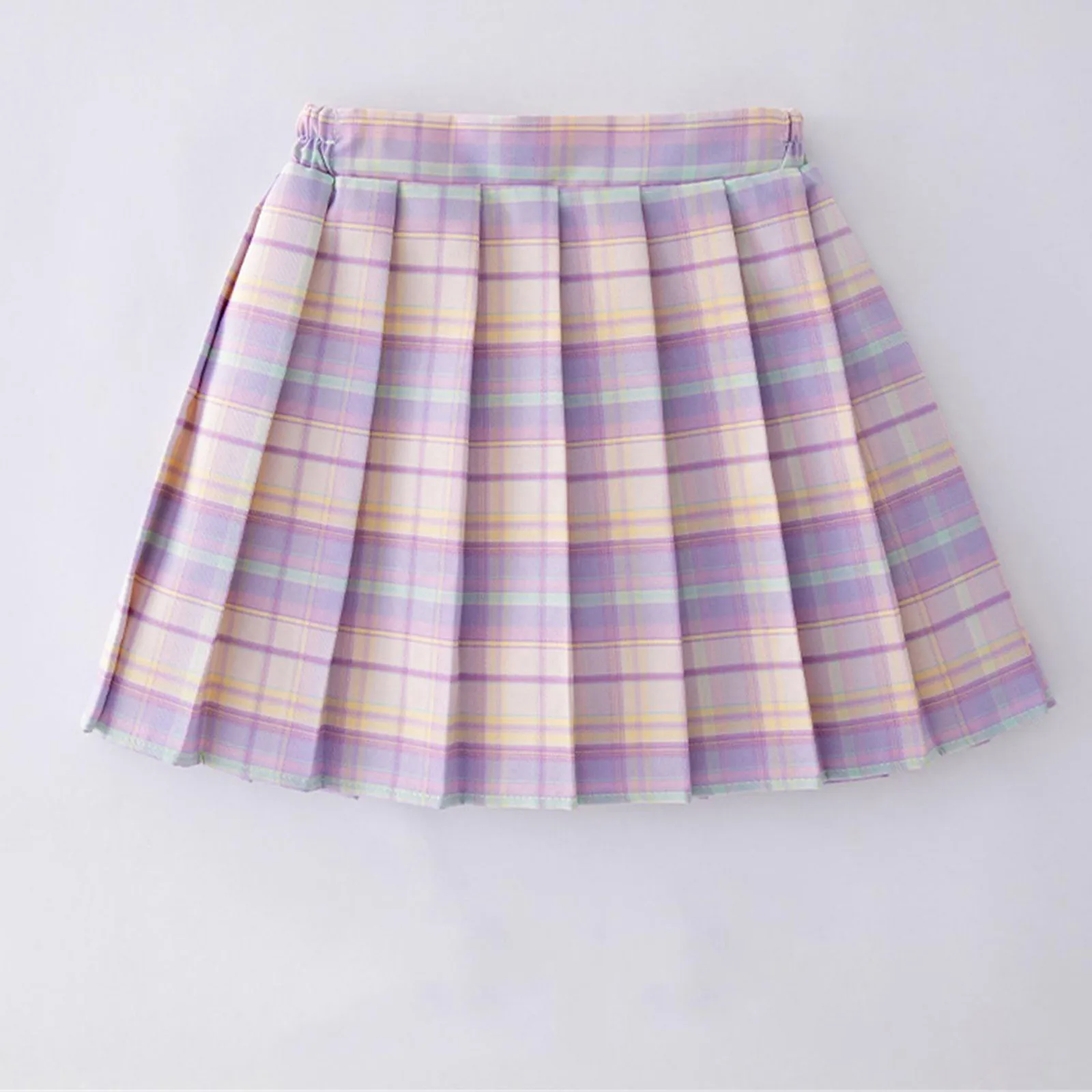 

Girls School Uniform Pleated Skirts High Waist A-Line Plaid Skirt Japenese JK Uniforms College Style Student Casual Short Skirts