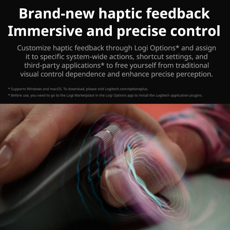 لوجيتك ماستر 4 ماوس مكتب بلوتوث لاسلكي، عجلة مغناطيسية MagSpeed، 200-8000 نقطة في البوصة، بطارية 650 مللي أمبير في الساعة