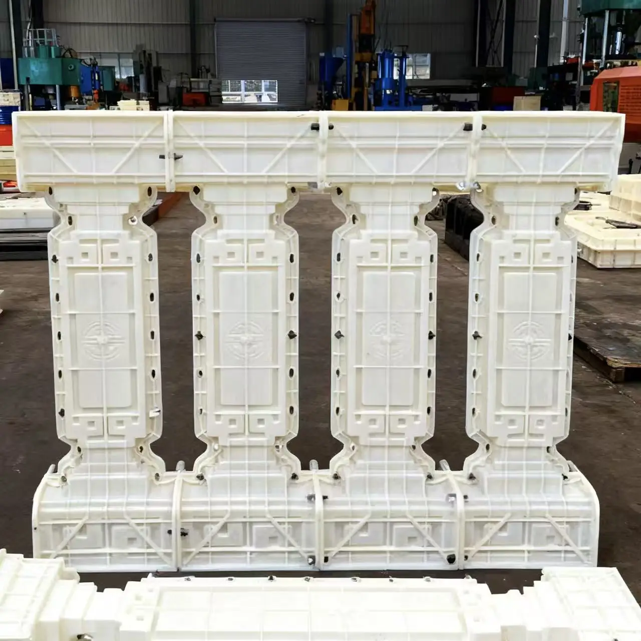 Бытовые 1-метровые формы для перил с персонажами Фу в китайском стиле, специально для бетона и цемента, легко демонтируемые, с антипригарным покрытием, одноразовое формовочное, простое в использовании, необходимое для украшения забора двора и виллы