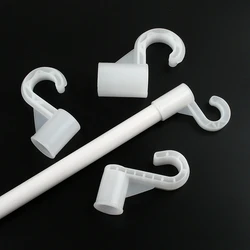 2-20Pcs Inner diameter 12 13 16 19 20 22 25mm Thickening Plastic Hook For Suit Locker Shelf Wardrobe Hook Fittings Home DIY