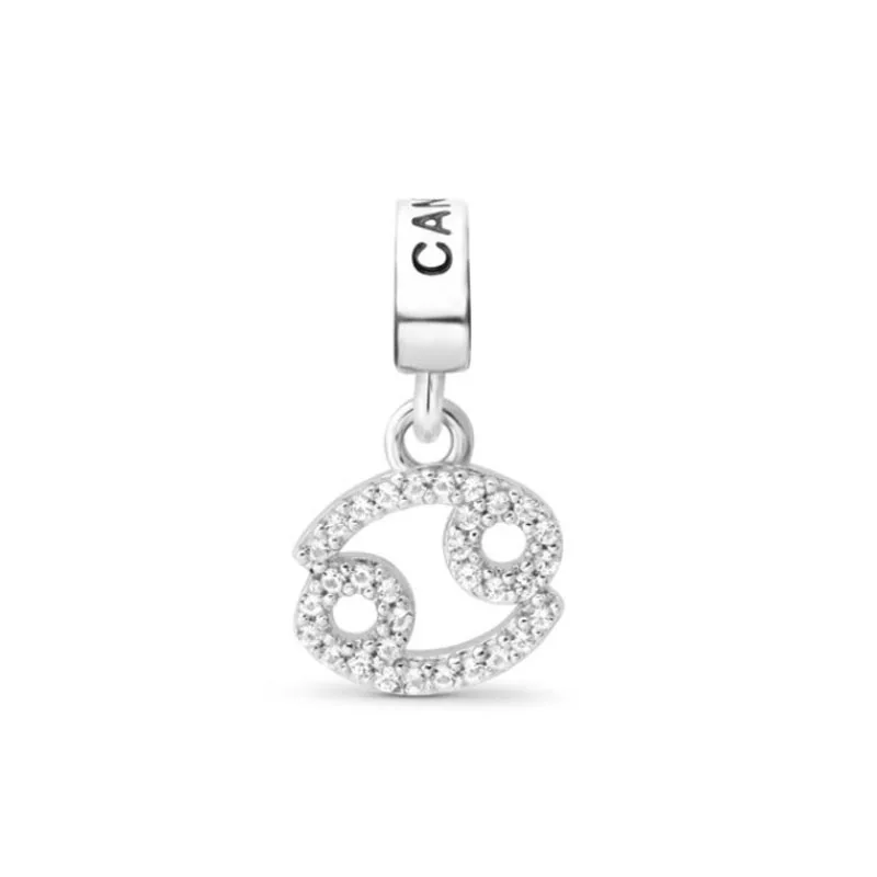 Sparkling 925 Sterling Silver plated 12 Constellation Beads Aries  Libra Charm Fit Original Bracelet Jewelry Gift