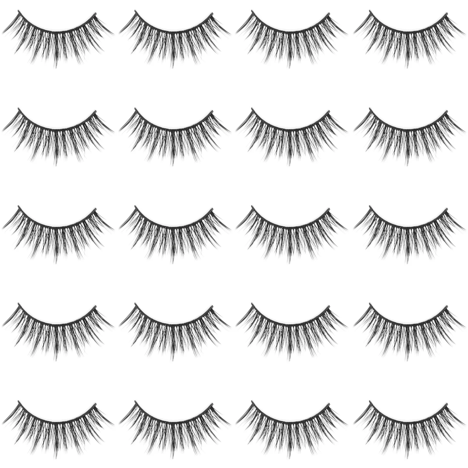 

10 Pairs Fake Lashes Natural Short False Eyelashes Women Makeup Accessories Individual Wispy Classic Eyelash Extensions For