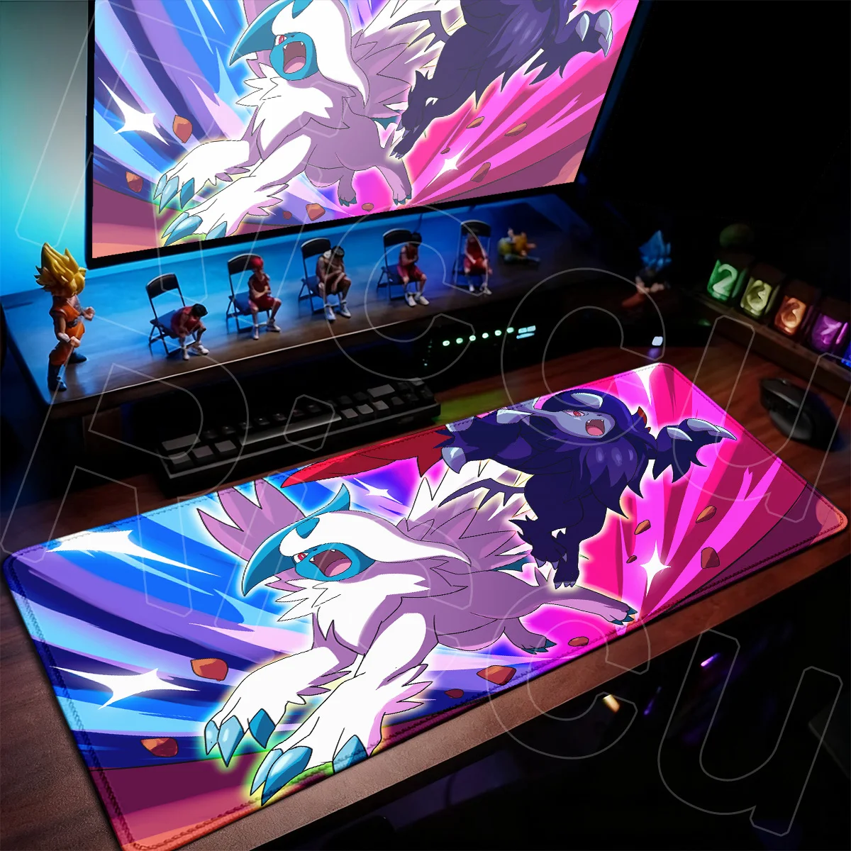 P-Pokemons Absol Desk Decoration Computer Keyboard Mats HD Printing Office Cabinet Carpet Large Extended Anime Gaming Mouse Pads