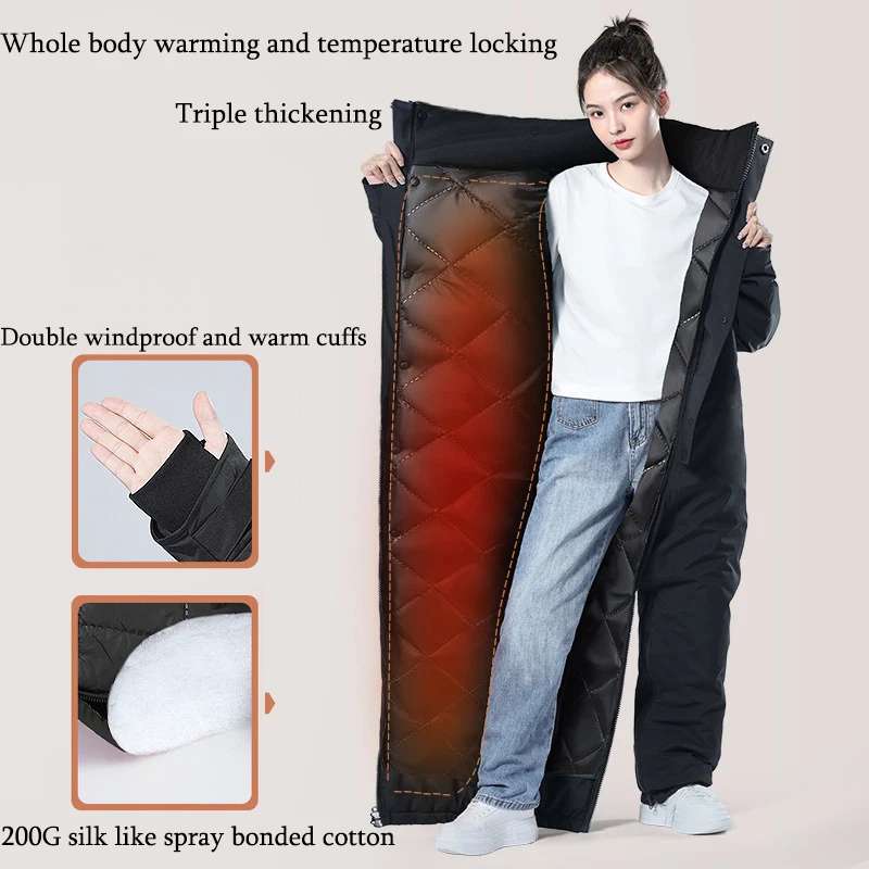 Inverno motocicleta equitação roupas à prova de frio inverno moda cintura design quente algodão macacão engrossado à prova dwaterproof água snowmobile terno