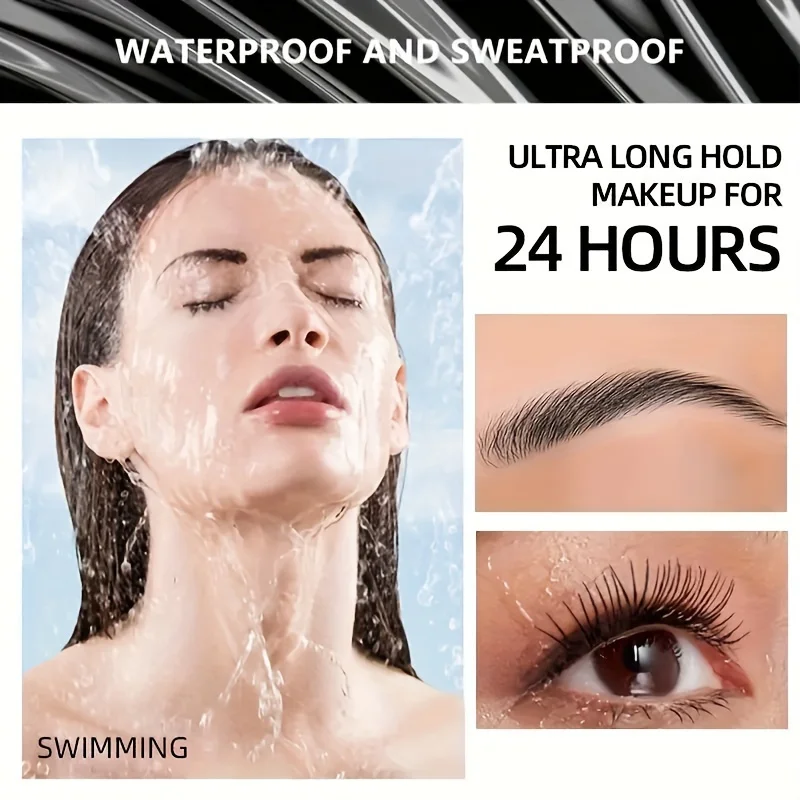 BEAUTY GLAZED Eyebrow Gel with Brush Quick-Drying LongLasting Waterproof Brow Styling Liquid for All Skin Types