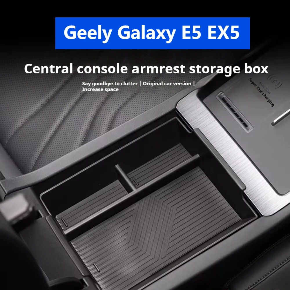 

For Geely Galaxy E5 EX5 Special Car Armrest Box Storage Box Car Center Console Organizer E5 Interior Modification