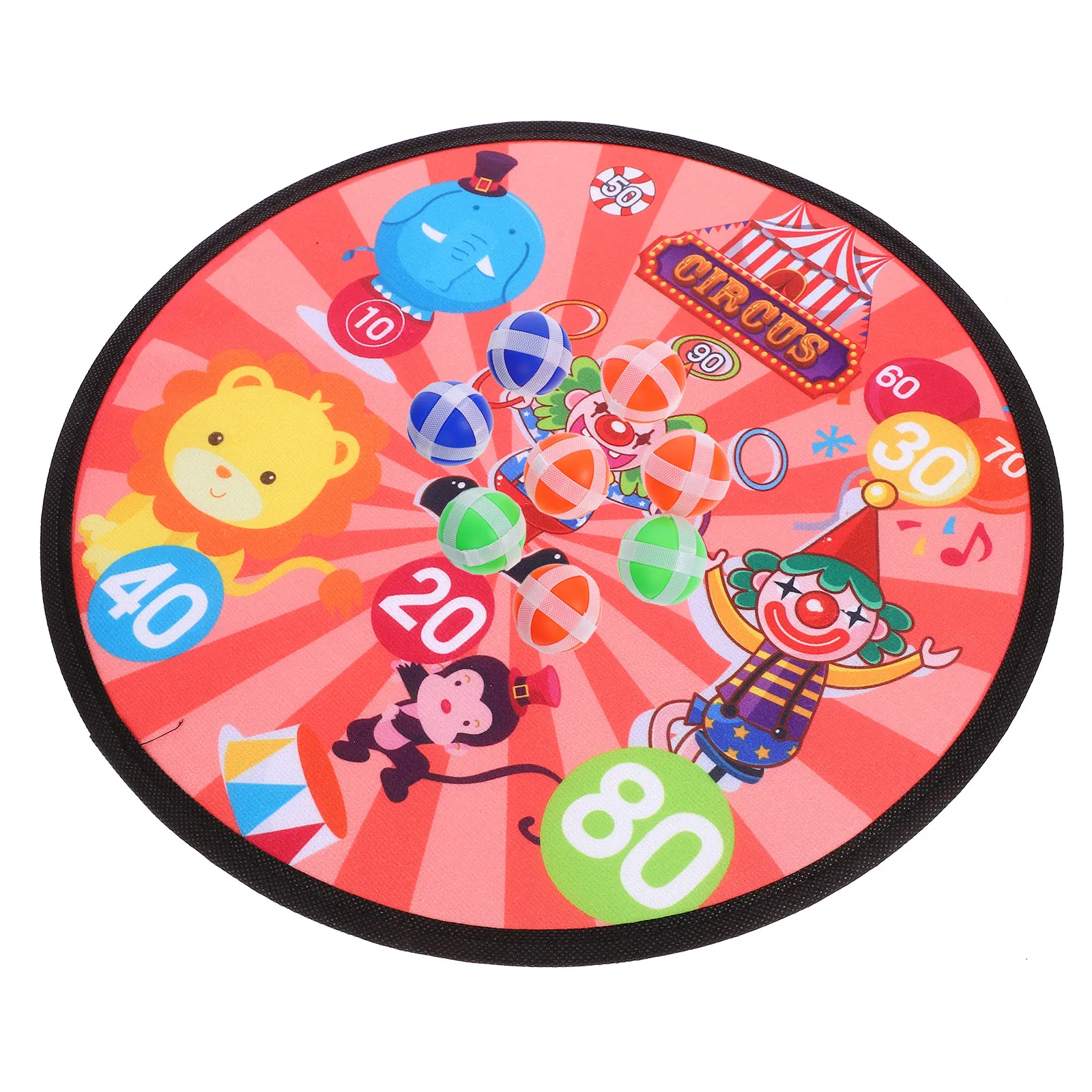

1Set Sticky Ball Dart Board Game for Kids Interactive Concentration Hand-Eye Coordination Party Indoor Outdoor Board Games