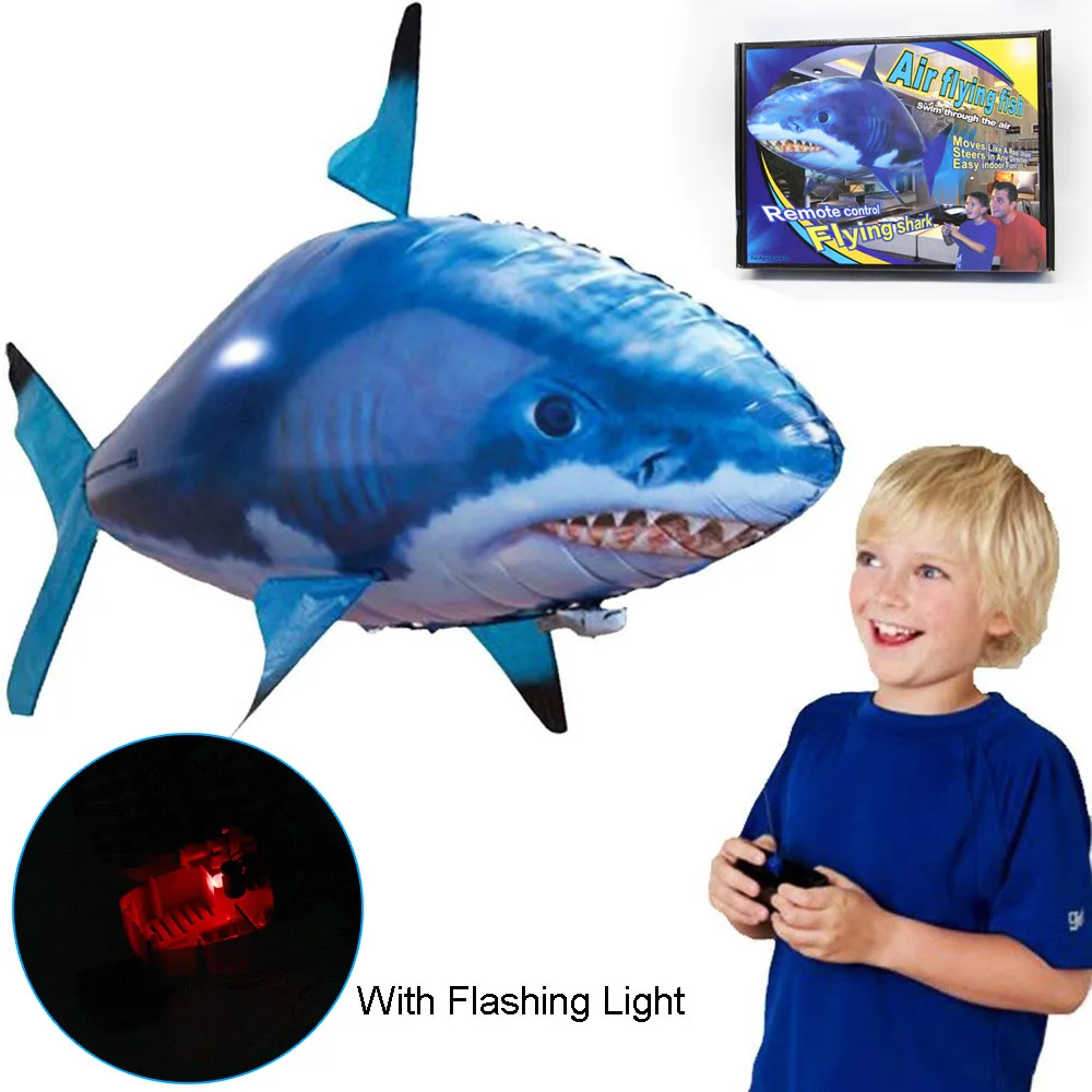 

Inflatable remote control Shark toy Aerial swimming RC animal radio flying balloon Clownfish animal New toy for children and boy