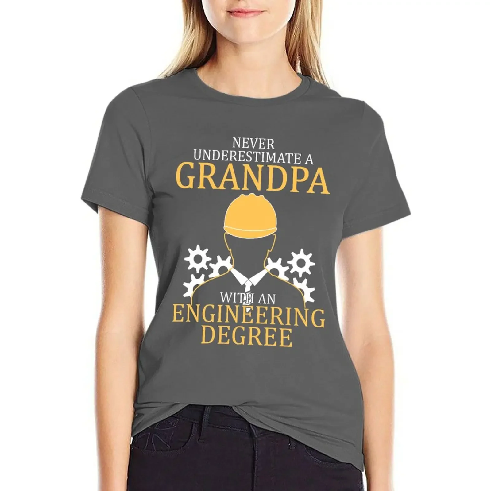 Engineering Grandpa T-shirt cute clothes aesthetic clothes t-shirt dress for Women plus size sexy