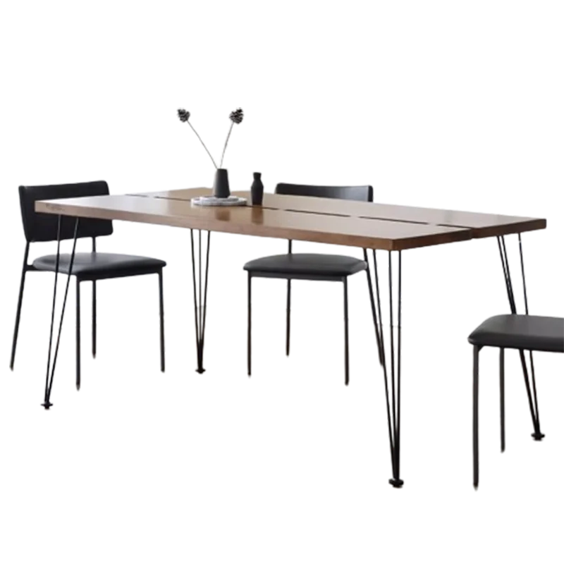 Waterproof Oilproof Dining Table Kitchen High Rectangular Conference Tables 4 Chairs Modern Nordic Mesas De Comedor Furniture