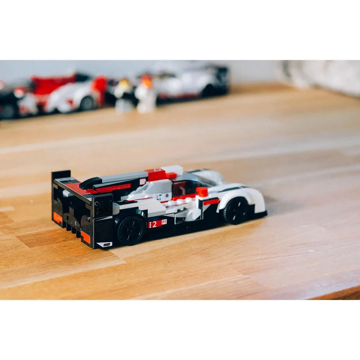 305PCS MOC Le Mans Race Speed Champions DIY R18 QUATTRO #2 2014 Building Blocks Racing Assemble Model Toy Brick Holiday Gifts